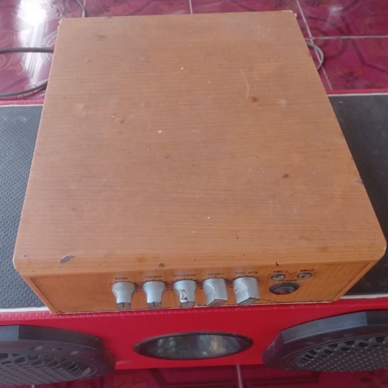 Amplifier Stereo Bluetooth box kayu