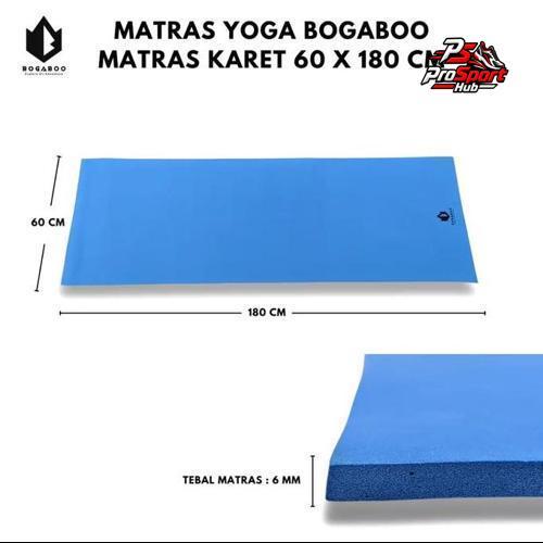 MATRAS YOGA MAT tebal 5 mm MERK BOGABOO - MATRAS CAMPING - MATRAS GYM
