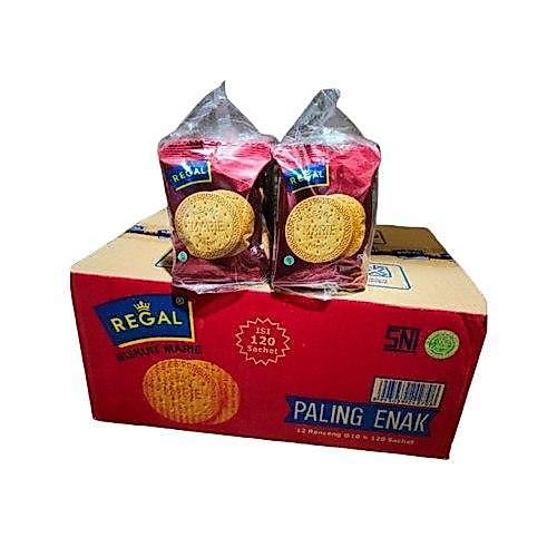 Regal Biskuit Marie Original 1 Karton Isi 120 Sachet | Biskuit Regal Marie Kemasan Sachet