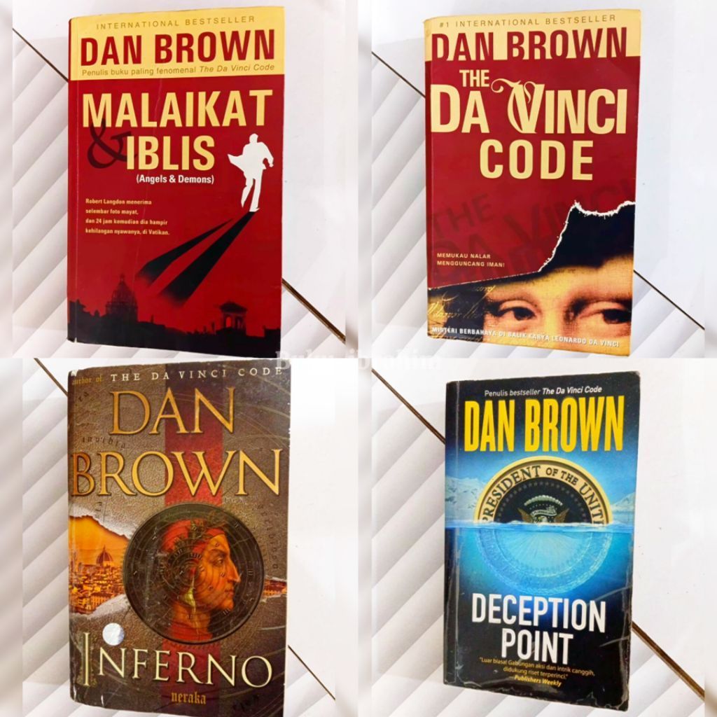Novel The Da Vinci Code dll by Dan Brown, preloved original