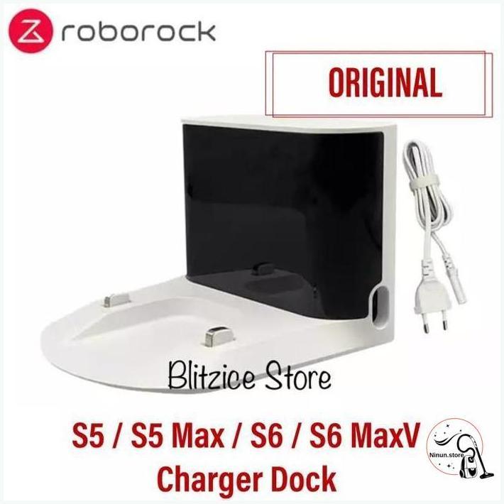Dock Charger Roborock S5 Max Robot Vacuum Cleaner Asli