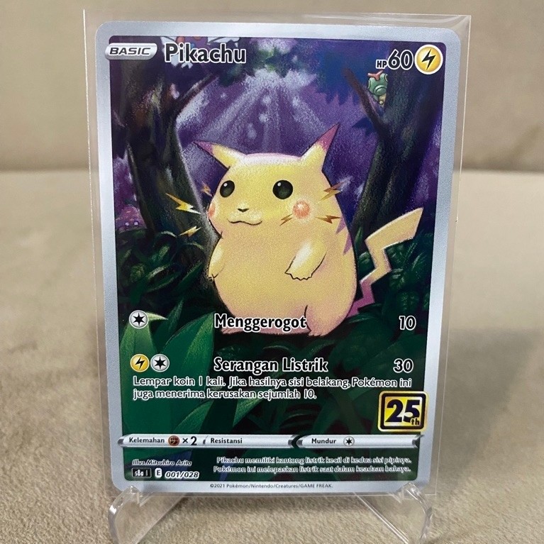 AR Pikachu 25th Anniversary - TCG Pokemon Indonesia