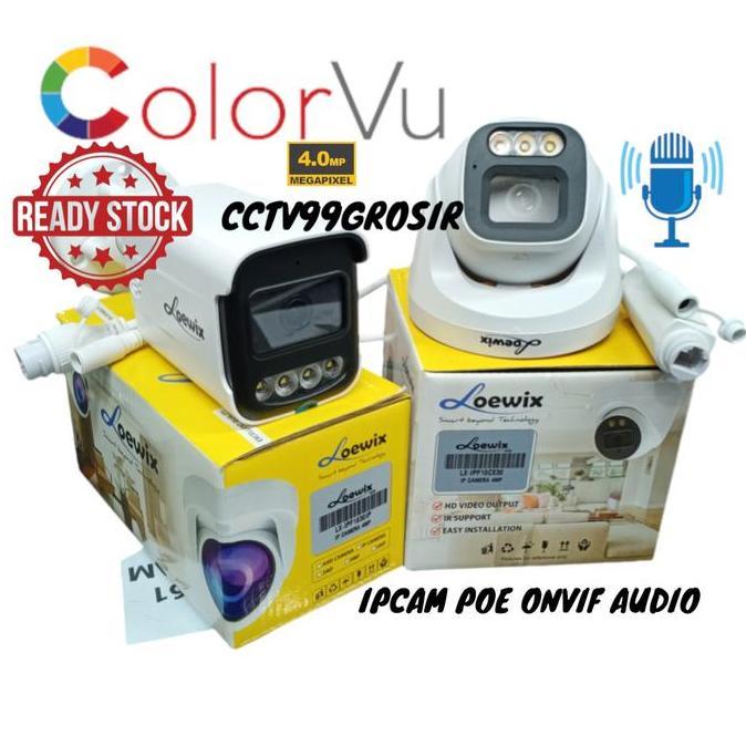 Espio - Ip Camera Loewix Lx-Ipf40Cmt17 +Poe Asli 4Mp Cctv Outdoor-Indoor Audio