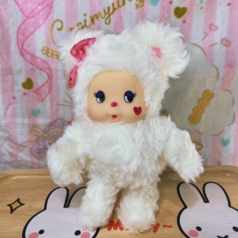 Boneka Ganci Cham Cham Bear Monchhichi Sekiguchi ( RARE ITEMS )
