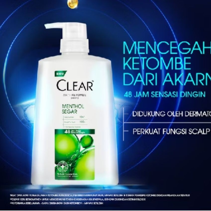 Sampo Clear Menthol 1200ml Shampoo