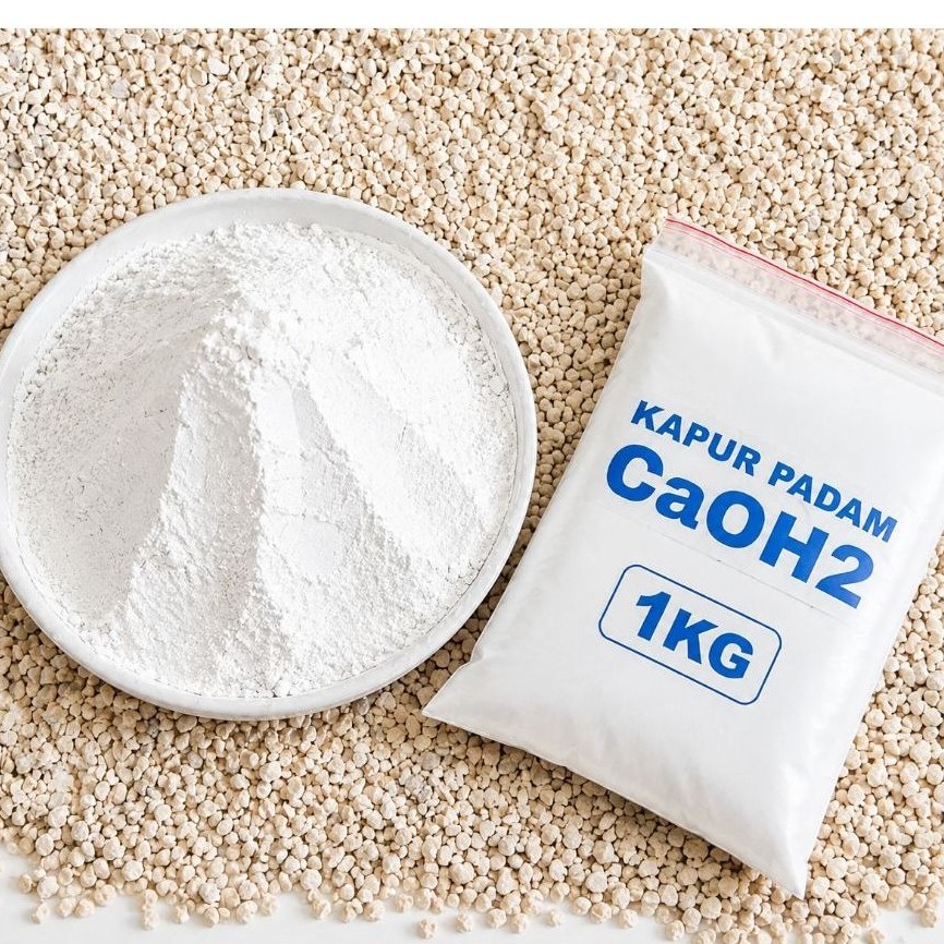 KAPUR PADAM CAOH2 1kg  KALSIUM HIDROKSIDA CALCIUM HYDRATED LIME