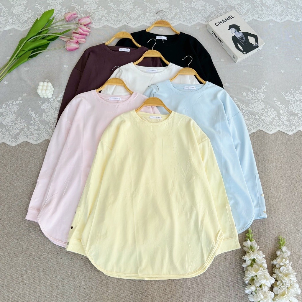 Diamore | MELVA BLOUSE | ATASAN WANITA  BAHAN KAOS PREMIUM | ATASAN MOTIF POLOS PREMIUM