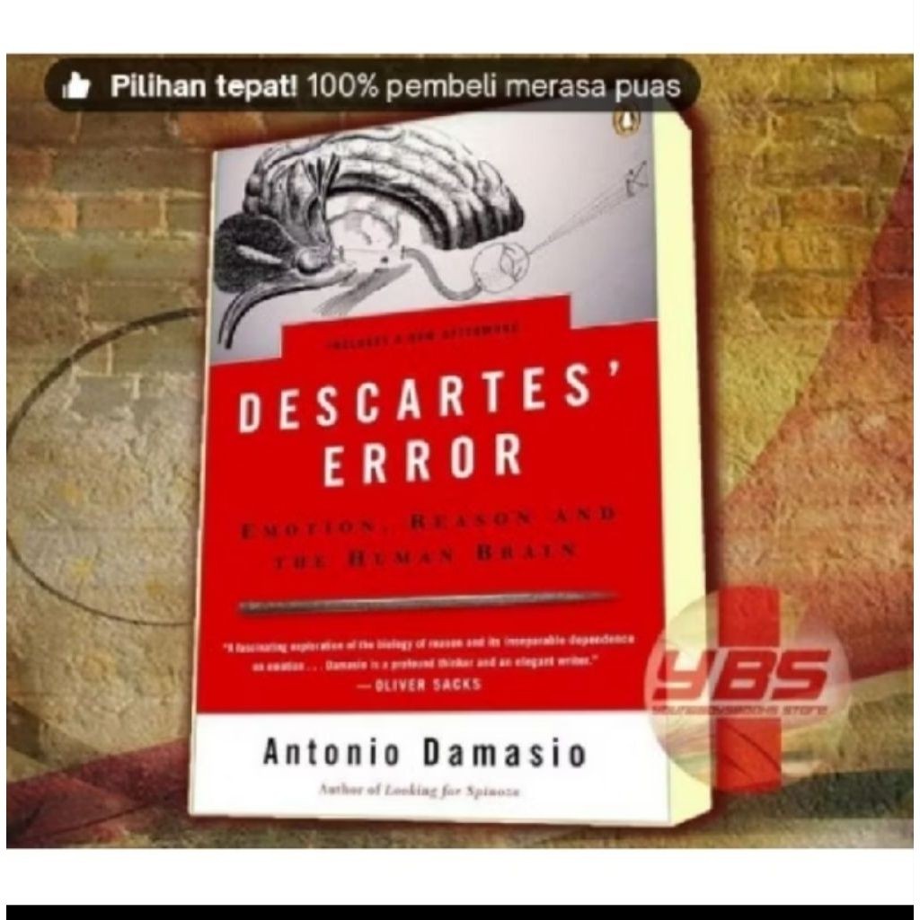 Buku Descartes' Error: Emotion, Reason, and the Human Brain