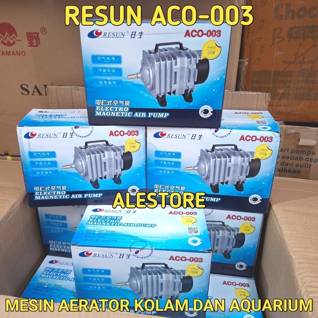 Resun ACO 001-003 Oksigen Ikan Pompa Udara Air Pump Aquarium dan kolam Koi