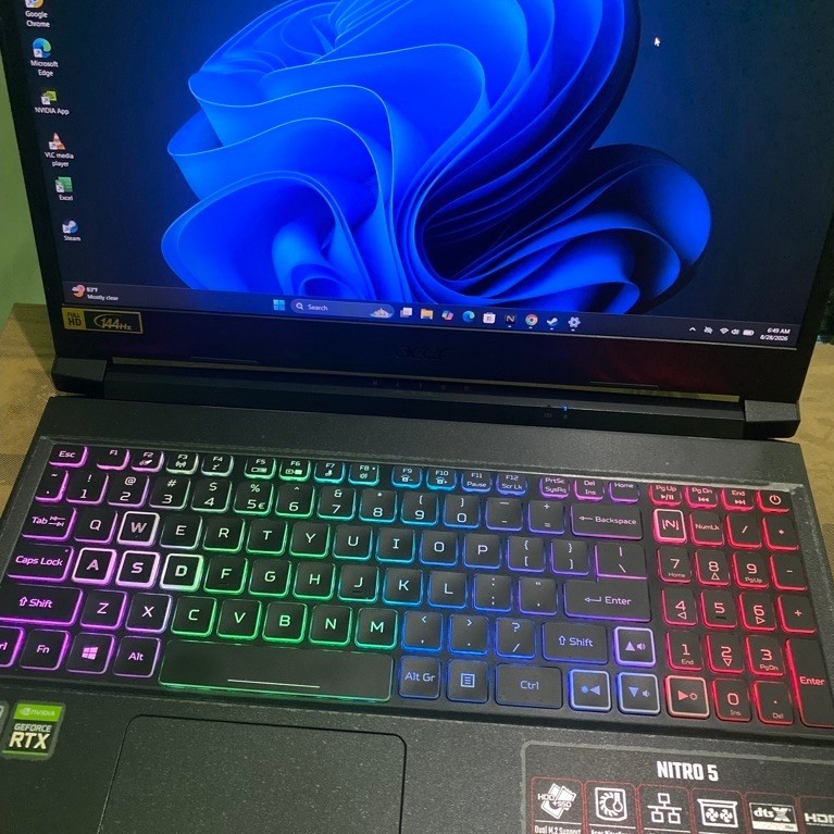 Acer Nitro 5 an515-45 RTX3060 6GB Ryzen 7 5800h