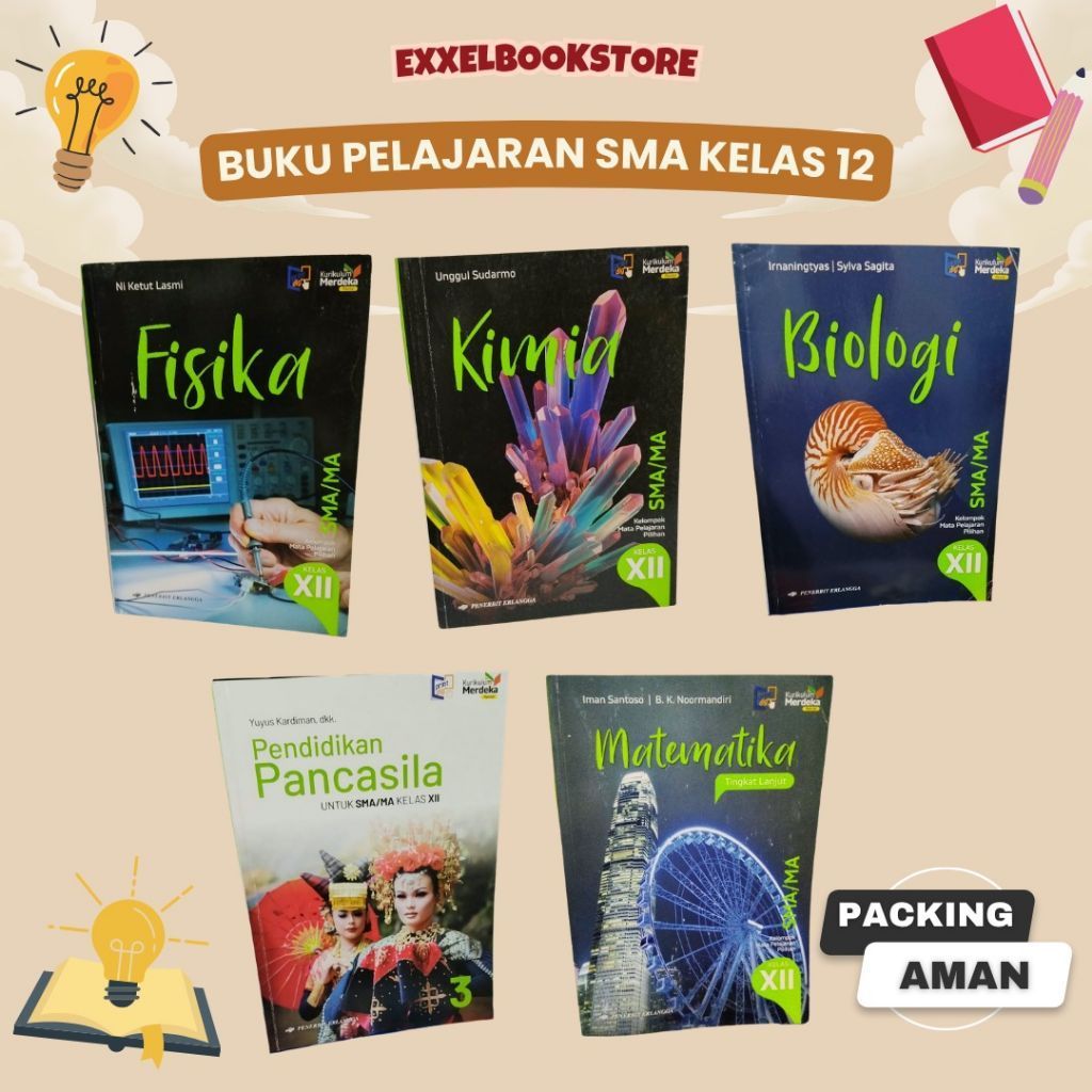 Buku Bekas Kurikulum Merdeka SMA kelas 12
