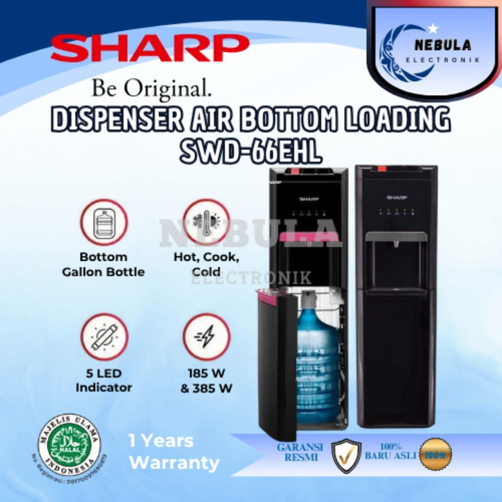 DISPENSER SHARP SWD-66EHL-BP / DISPENSER SHARP SWD-66EHL-BS / SHARP SWD66EHLBP / SHARP SWD66EHLBS / 