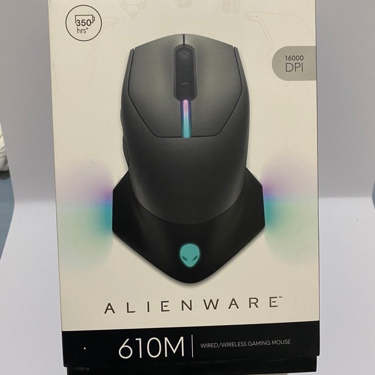 DELL Gaming Mouse Alienware 610M SECOND Wireless 16000 DPI 1000Hz AlienFX Hitam