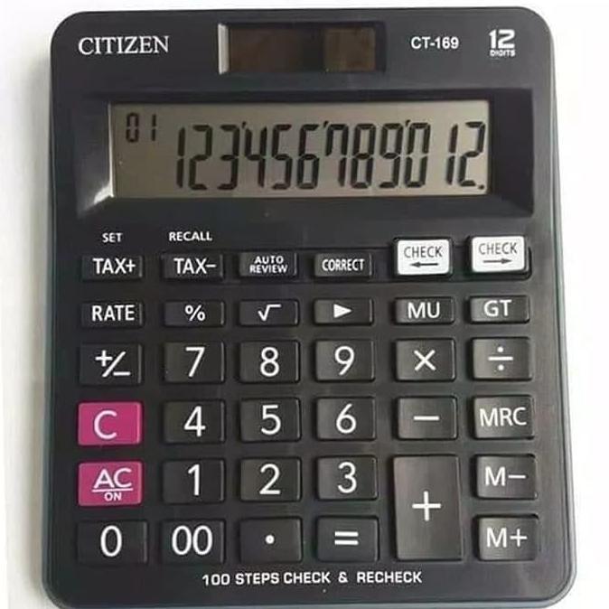 KALKULATOR CITIZEN CT 169 - CALCULATOR TYPE CT - 169