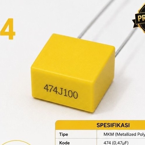 Kapasitor MKM 474 100volt