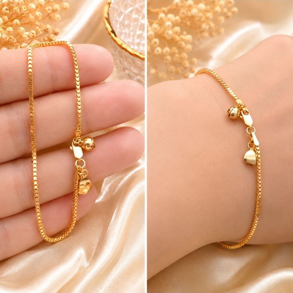 Gelang Tangan Milano Gold Berlapis Emas Muda Gelang Wanita Dewasa Anti Karat