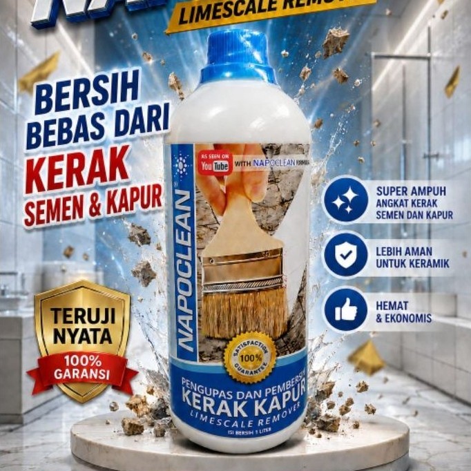 Pembersih Semen dan kerak kapur Napoclean Limescale Remover