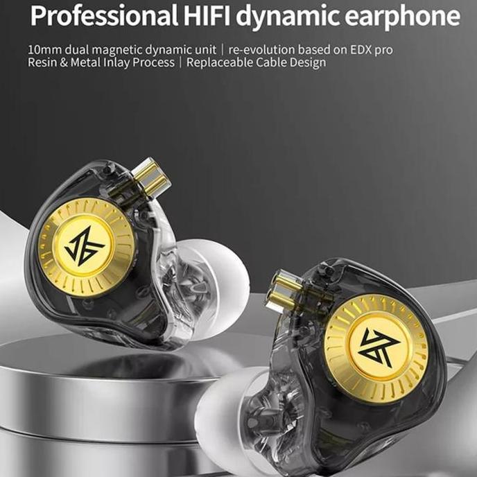 Kz Edx Ultra Earphone Iem Basshead Headset In Ear Monitor With Mic Knowledge Zenith
