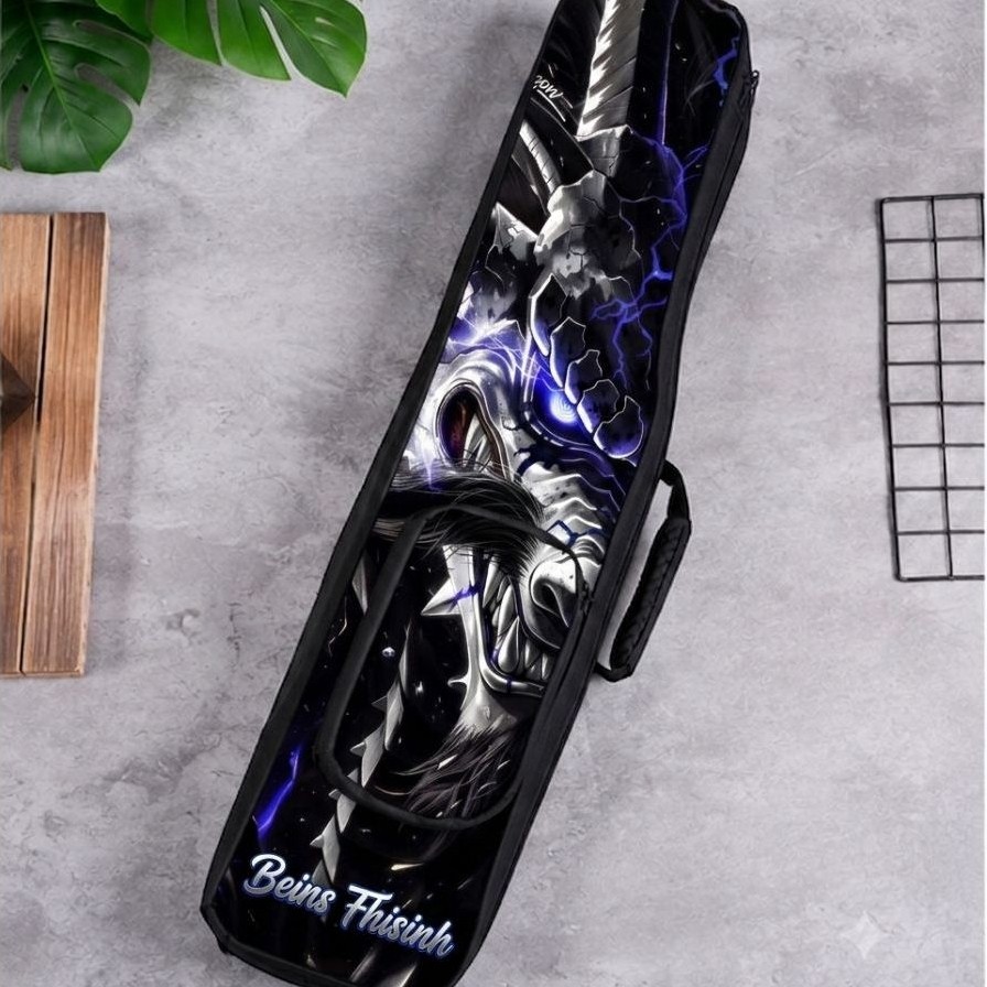 Tas Joran Ransel Motif Ikan Printing Kapasitas 2-8 Pancingan Tegek Uk 70cm/Tas Pancing Selempang Ant