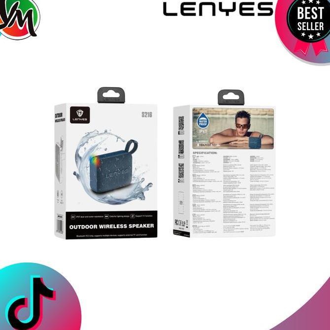 Speaker Lenyes Bluetooth S216 Waterproof Lenyes S216 Wireless Speaker Bluetooth 5.3 Portable Waterpr