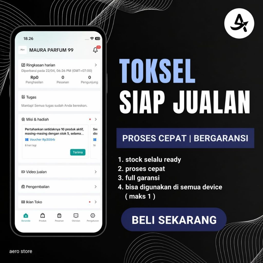 AKUN TIKTOK SELLER PENJUALAN SEPAKET