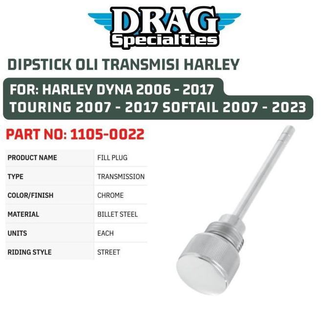DIPSTICK OLI TRANSMISI HARLEY FOR DYNA TOURING SOFTAIL 1105-0022 BERGARANSI