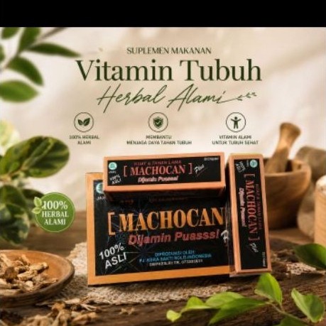 Machocan Vitamin tubuh herbal alami siap COD