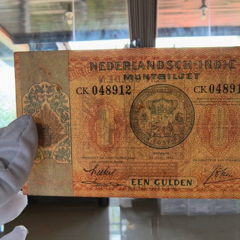 Langka Uang 1 Gulden Nederland Munbiljet 1940