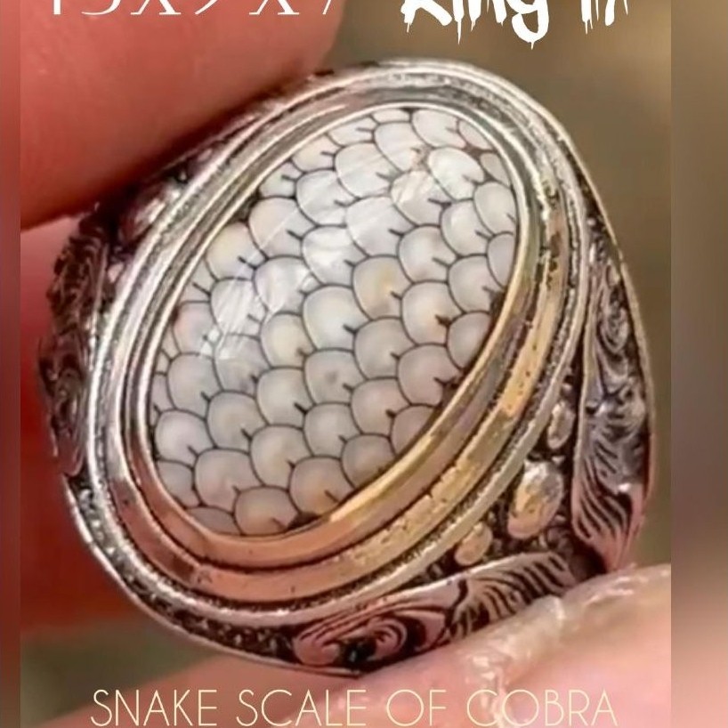 NATURAL CINCIN JHIPEN SISIK ULAR COBR4 FULL SISIK AJIB ANTIK VARIAN LANGKA