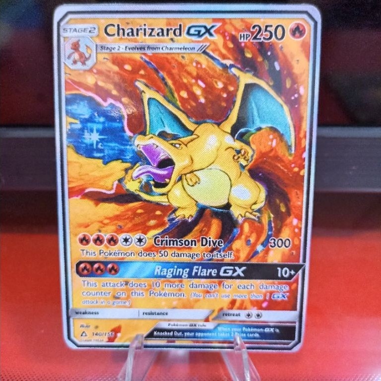 Kartu Pokemon Charizard raging flare GX