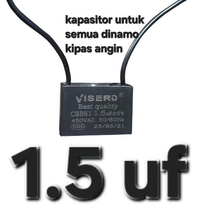 1.5UF 1,5UF 1.5 UF 400V 450V 400 V VOLT KAPASITOR KIPAS ANGIN HEXOS TLAS79