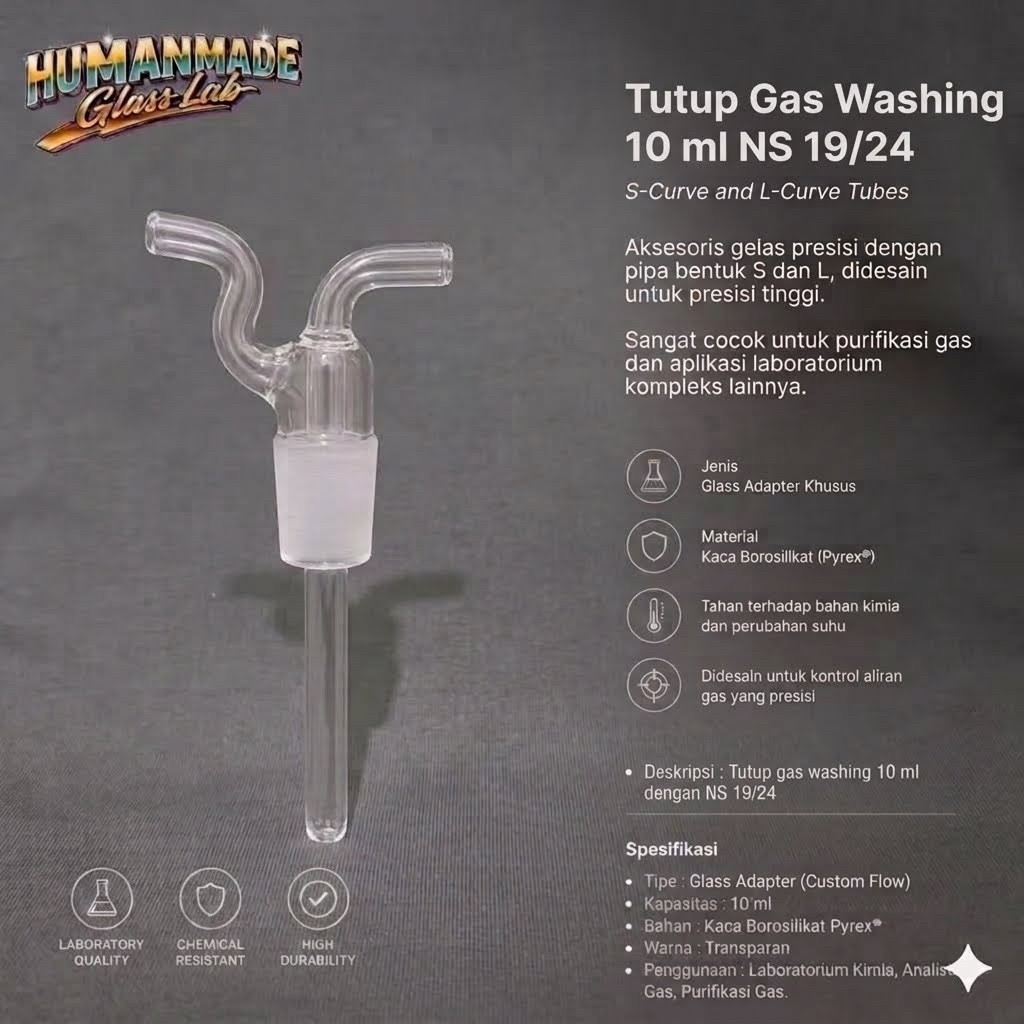 tutup midget impinger 10ml
