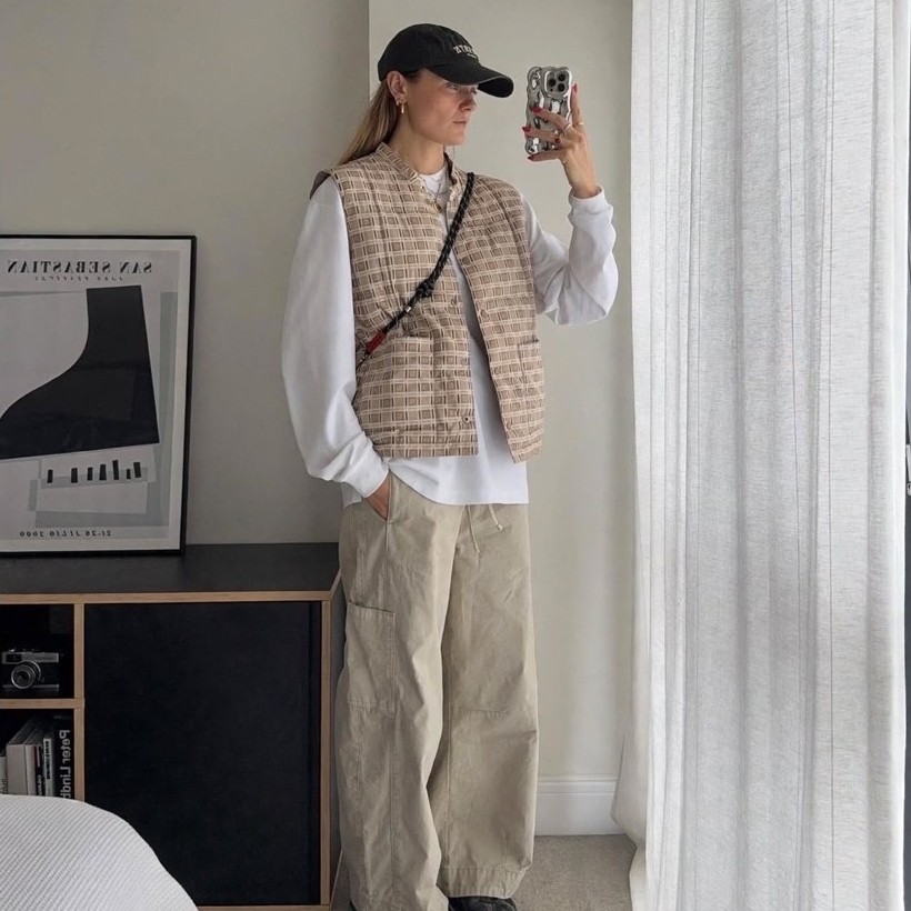 Vintage Balmain Down Cape vest
