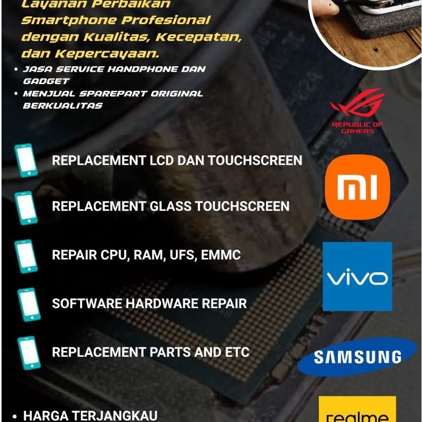 Reball Repair Cpu Ufs All Type Rog Xiaomi Poco Bergaransi