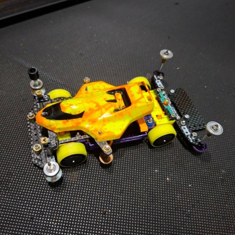 TAMIYA STO CHASIS MS PRO  50 BEKAS  SUSPENSI ANCHOR