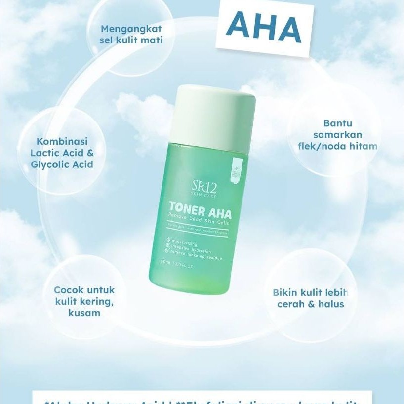 TERBARU TONER AHA / TONER FLEK HITAM / MENGHILANGKAN FLEK HITAM / EXFOLIATING TONER