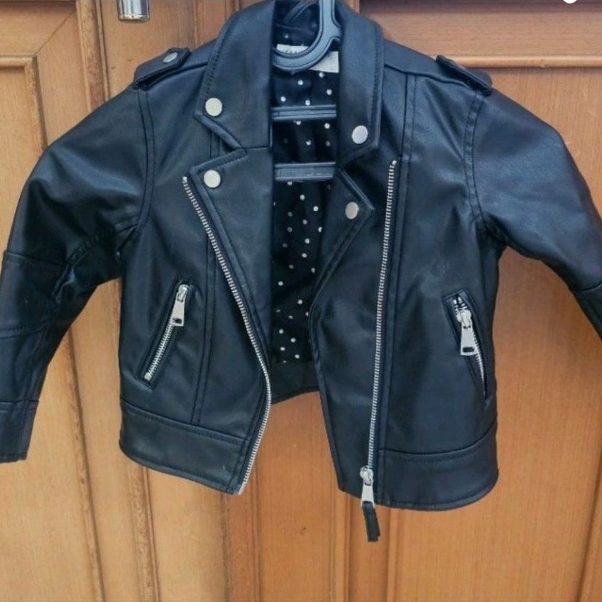 jacket kulit anak hnm 2-3th
