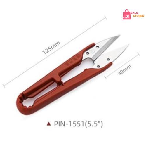 Gunting cekris PIN 1551 / Gunting Potong Benang / Gunting Cekris Besar Merah
