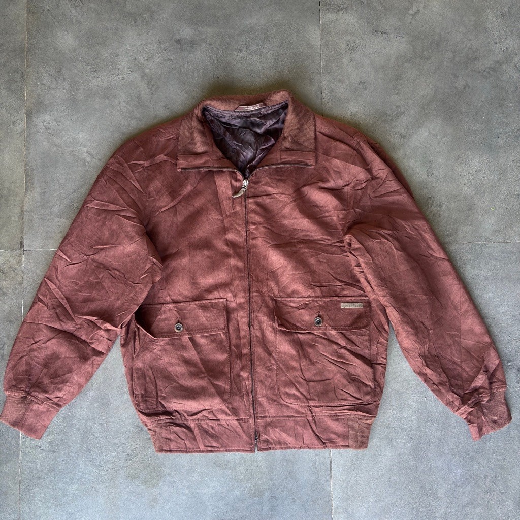 Crocodile Brown Suede Work Jacket Man