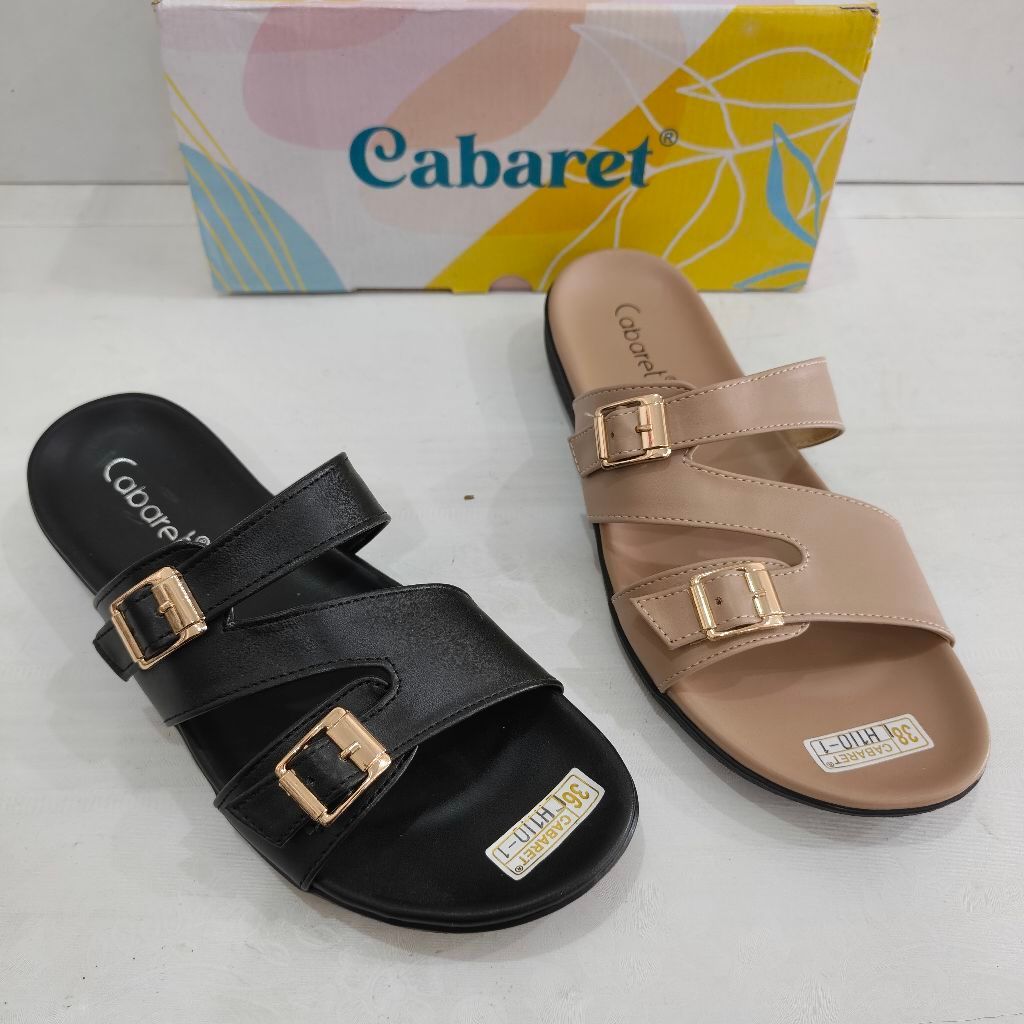 Sandal Flat Harian Wanita Merk Cabaret tipe LH110-1 | Sandal Flat Cabaret | Sandal Cabaret | Sandal 