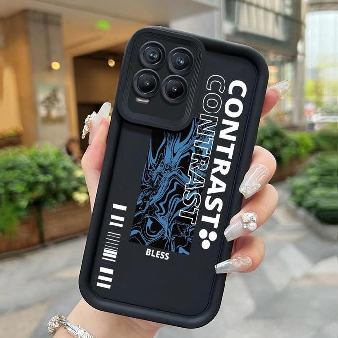 CASE Hp Untuk Realme 8 Realme Narzo 8 Pro Realme 8i Realme Narzo 50 4G Pola Burung Hantu yang Trendi
