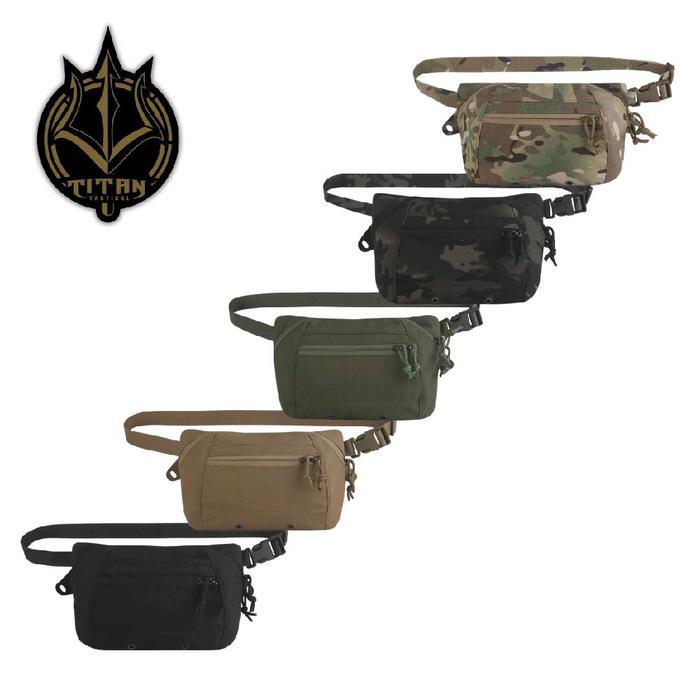 LARGE TACTICAL MULTIFUNCTION WAIST BAG - BLACK