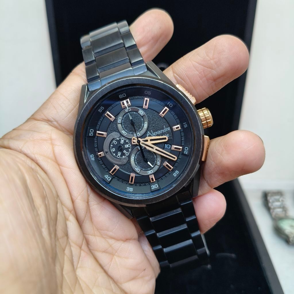 Alexandre Christie Second Cowo tipe 6654MC fullblack