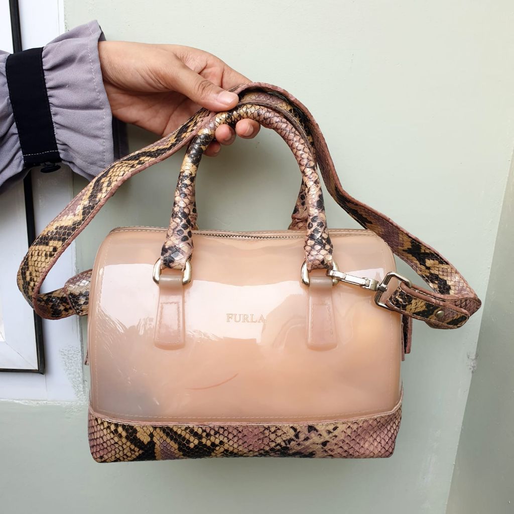 Tas Furla Sling Bag Handbag Jelly Wanita
