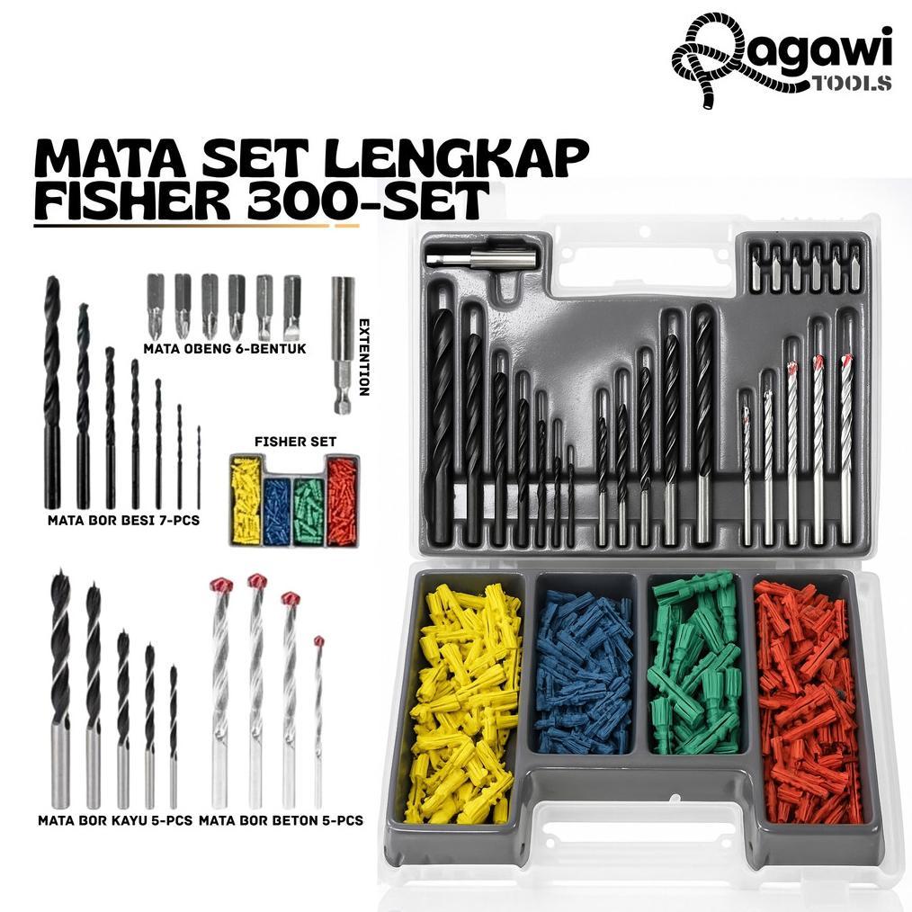Mata Bor Set KENMASTER Kayu, Besi, Beton, Obeng, Mata Bor Set Kayu, Besi, Beton, Obeng, Mata Bor Set