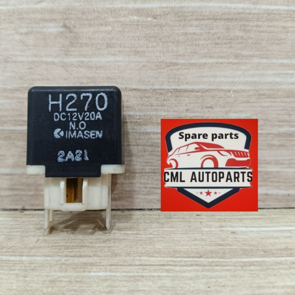 Relay Imasen Kaki 4 DC12 Volt 20A Hitam H270