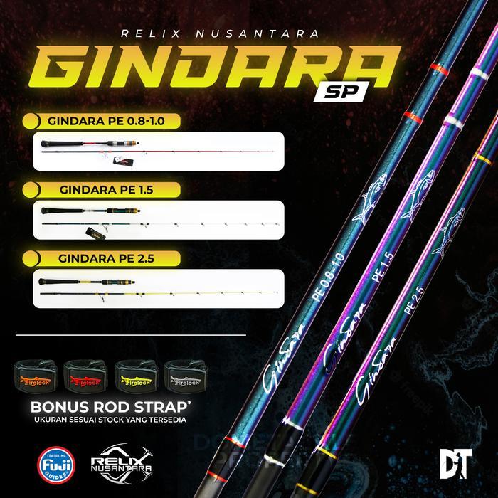 RELIX NUSANTARA GINDARA Joran Pancing I ROD Jigging Spinning Ultralight Overhead PE 0.8 1.0 1.5 2.5 