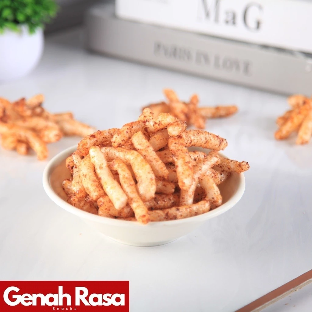 Kerupuk Gurilem Bumbu Kacang Pedas 200 g — foto detail 3 dari 7