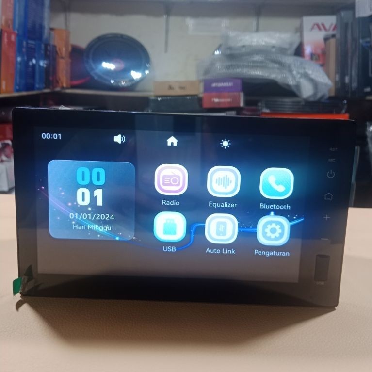 Head Unit Doubledin Original all New Brio satya 2025 Touchcreen