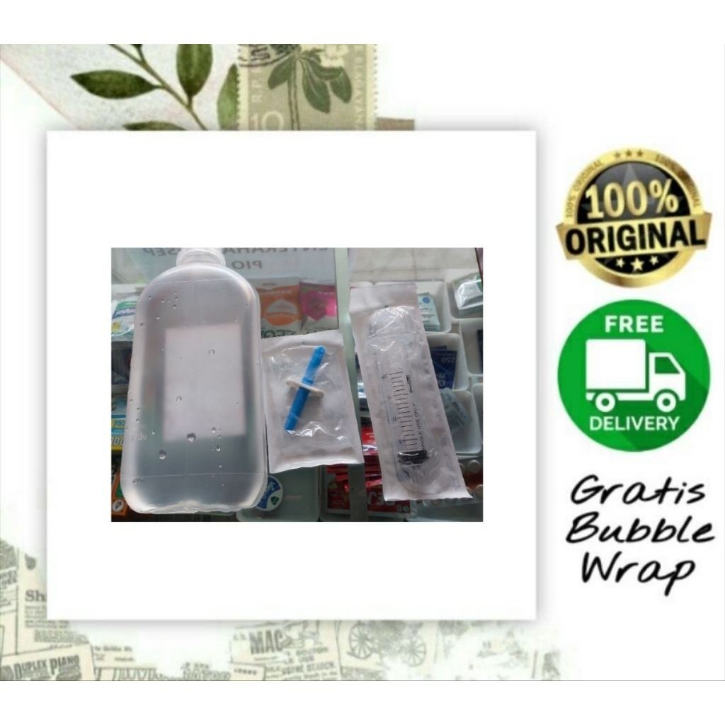 1 set Alat cuci hidung dan cairan Nacl 500 mL / Alat Cuci Hidung Lengkap